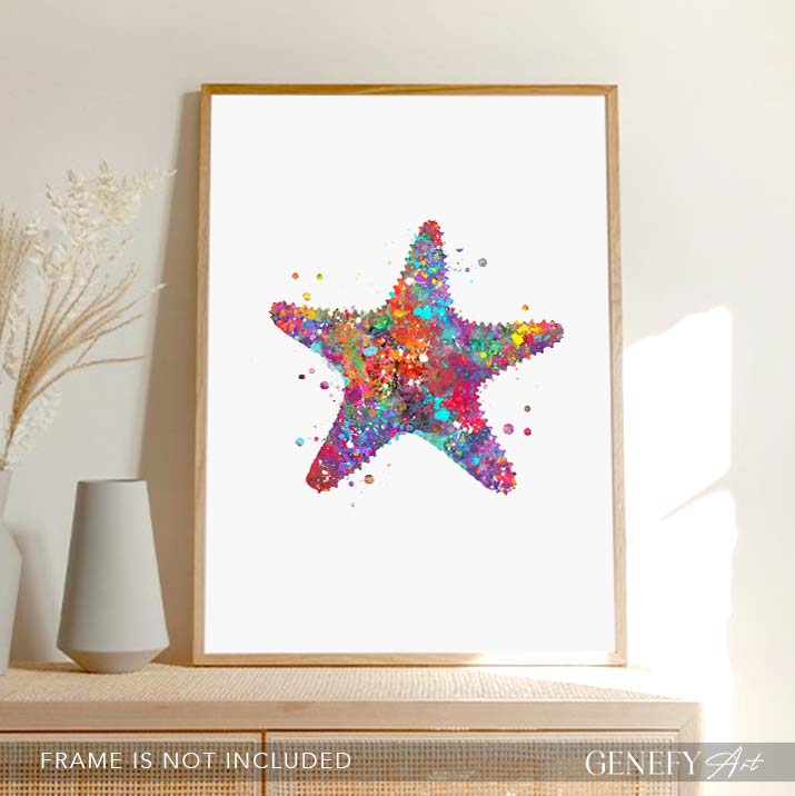 Starfish Watercolour Print
