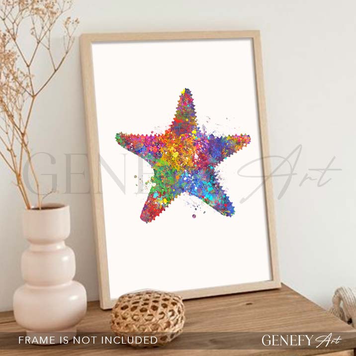 Starfish Watercolour Printxxx