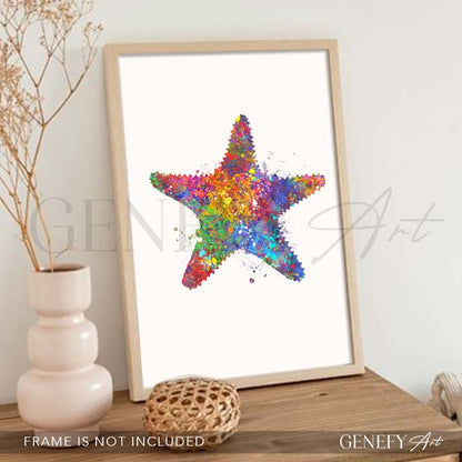 Starfish Watercolour Printxxx