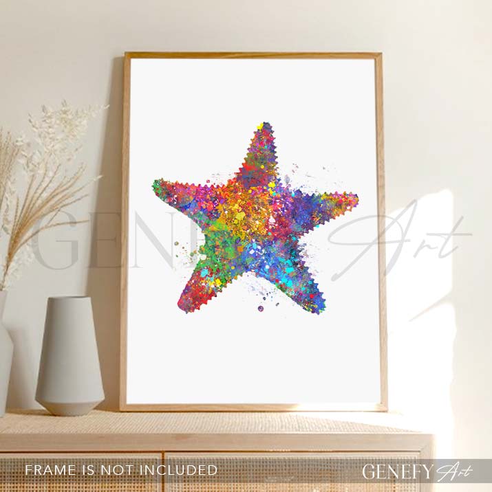 Starfish Watercolour Printxxx