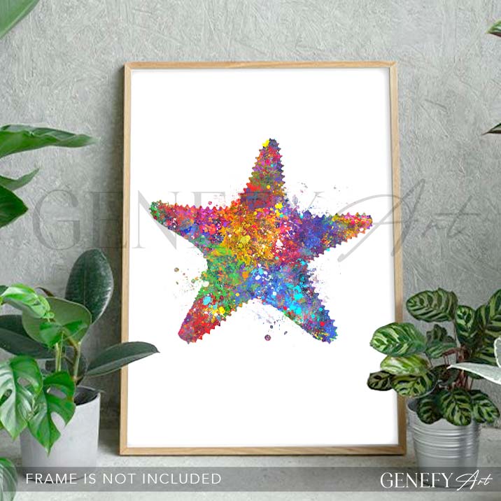 Starfish Watercolour Printxxx