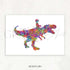 Boy Riding Tyrannosaurus T-Rex Watercolour Print - Genefy Art
