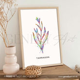 Tarragon Herb Watercolour Print - Genefy Art