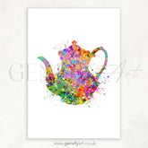 Teapot Watercolour Print - Genefy Art