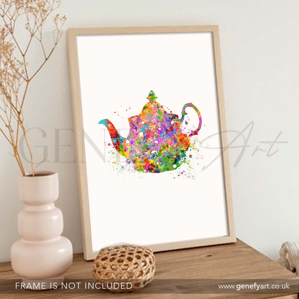 Teapot Watercolour Print - Genefy Art