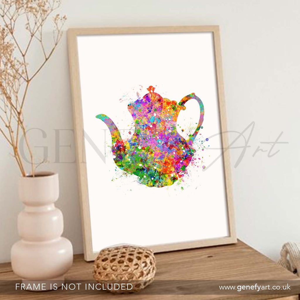 Teapot Watercolour Print - Genefy Art