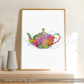 Teapot Watercolour Print - Genefy Art