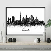 Toronto Skyline Watercolour Print - Genefy Art