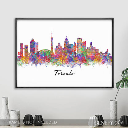 Toronto Skyline Watercolour Art Print
