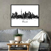 Toronto Skyline Watercolour Print - Genefy Art