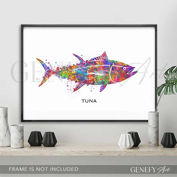 Tuna Fish Watercolour Print