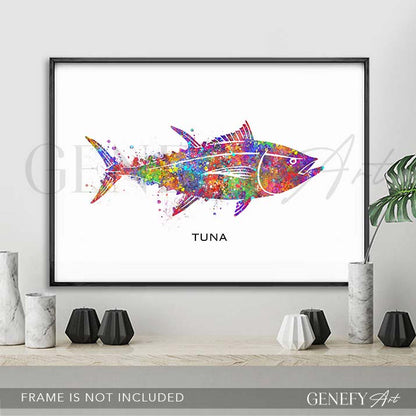 Tuna Fish Watercolour Print