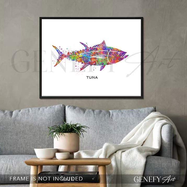 Tuna Fish Watercolour Print