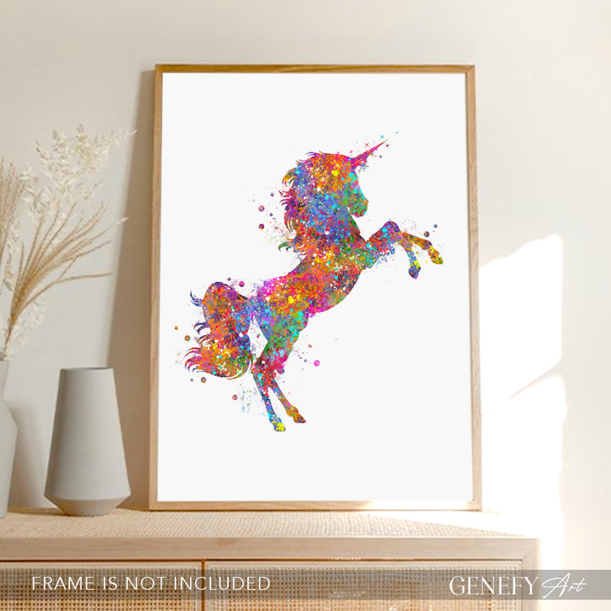 Unicorn Watercolour Art
