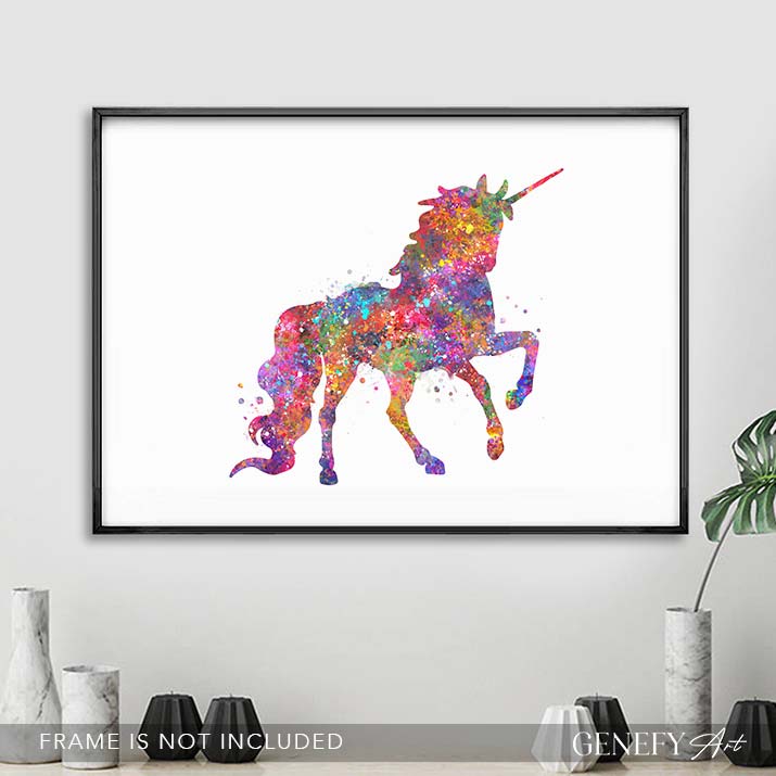 Unicorn Watercolour Art