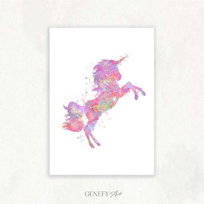 Unicorn Watercolour Art