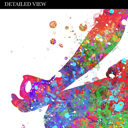 Yoga Pose Watercolour Print