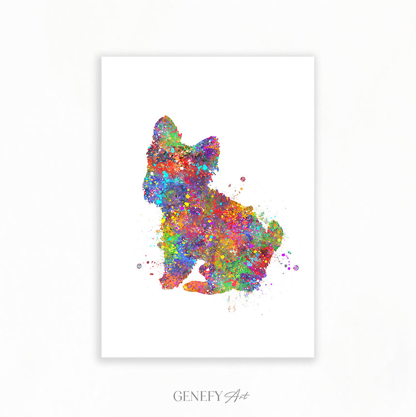 Yorkie Watercolour Print - Genefy Art